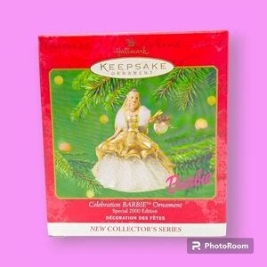 Vintage 2000 Hallmark Keepsake Celebration Barbie Ornament